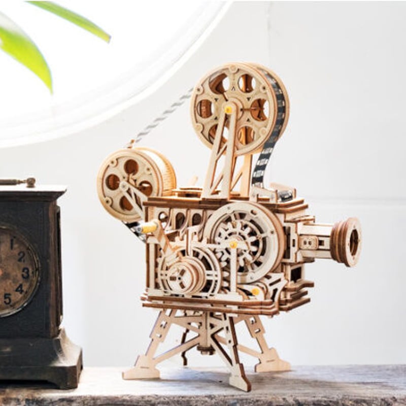 Robotime 映写機 組み立て キット 木製 フィルム付き 3Dパズル プロジェクター 歯 Robotime 映写機 組み立て キット 木製 フィルム付き 3Dパズル プロジェクター 歯