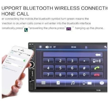 7インチユニバーサル2 DinのHD BluetoothカーラジオMP5プレーヤー カー用品