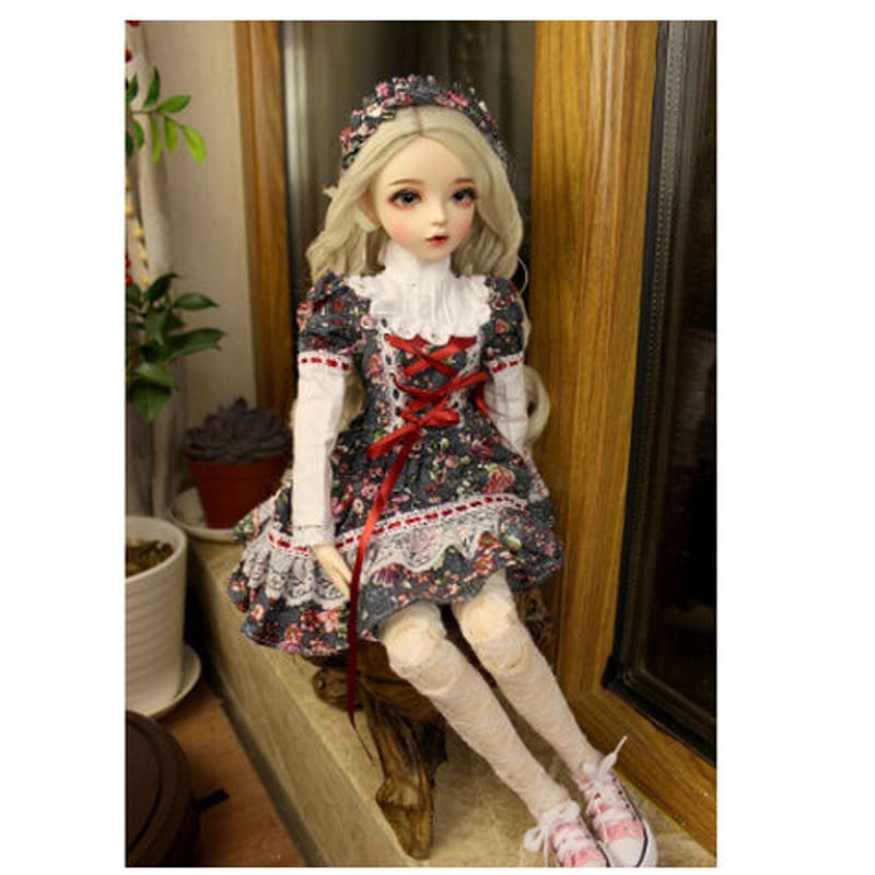花柄の可愛い衣装】 BJD フルセット 1/3 美少女 60cm 球体関節人形