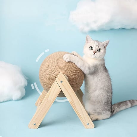 子猫用 スクラッチボール 爪とぎ 家具 壁 保護 爪とぎ対策 猫グッズ 猫のおもちゃ シンプル モダンデザイン