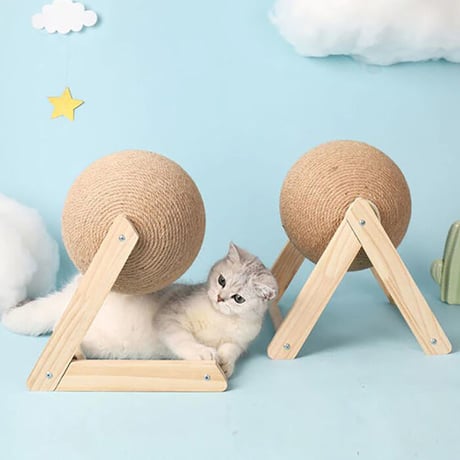 子猫用 スクラッチボール 爪とぎ 家具 壁 保護 爪とぎ対策 猫グッズ 猫のおもちゃ シンプル モダンデザイン