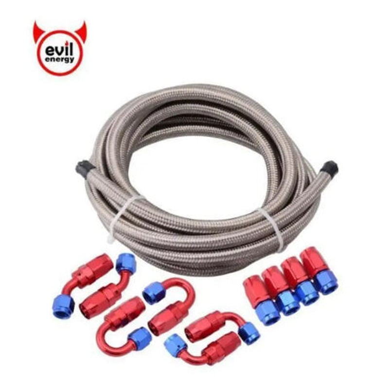 アールズホースエンドAN6新品、6点セット アールズ*エコノフィッティングAN6 新品 青 EARL'S #6