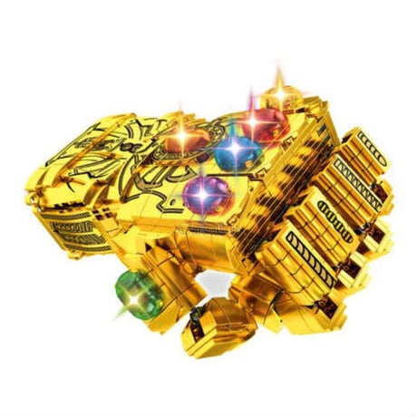 レゴ互換 アベンジャーズ インフィニティガントレット 1024ピース Infinity Gauntlet Gold マーベル スーパーヒーローズアメコミ LEGO互換品 おもちゃ 誕生日プレゼント