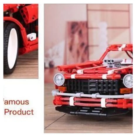 レゴ互換 フォード マスタング 2000ピース マッスルカー ブロックおもちゃ LEGO互換
