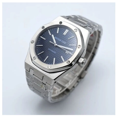 Peter lee 自動巻 機械式腕時計 Mens 40mm ステンレス ブラック 2122 