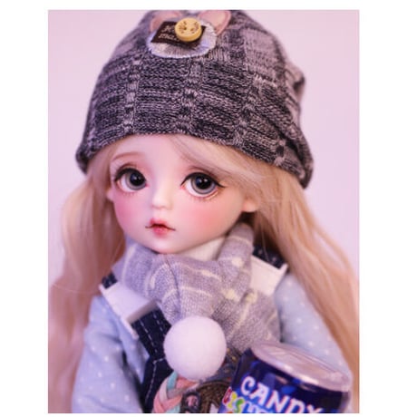 【帽子とマフラー付き】 BJD フルセット 美少女 1/6 30cm 球体関節人形 本体＋眼球＋ウィッグ＋服＋靴 メイクアップ済み 少女 ロリータ カスタムドール 【幼い女の子】