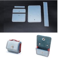 レザークラフト ミニバッグ 縫製パターン pvc テンプレート