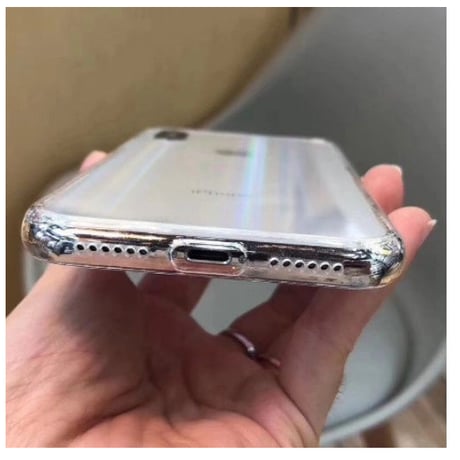 【iPhone6～11まで在庫豊富！】グラデーション レインボー レーザー iphone ケース