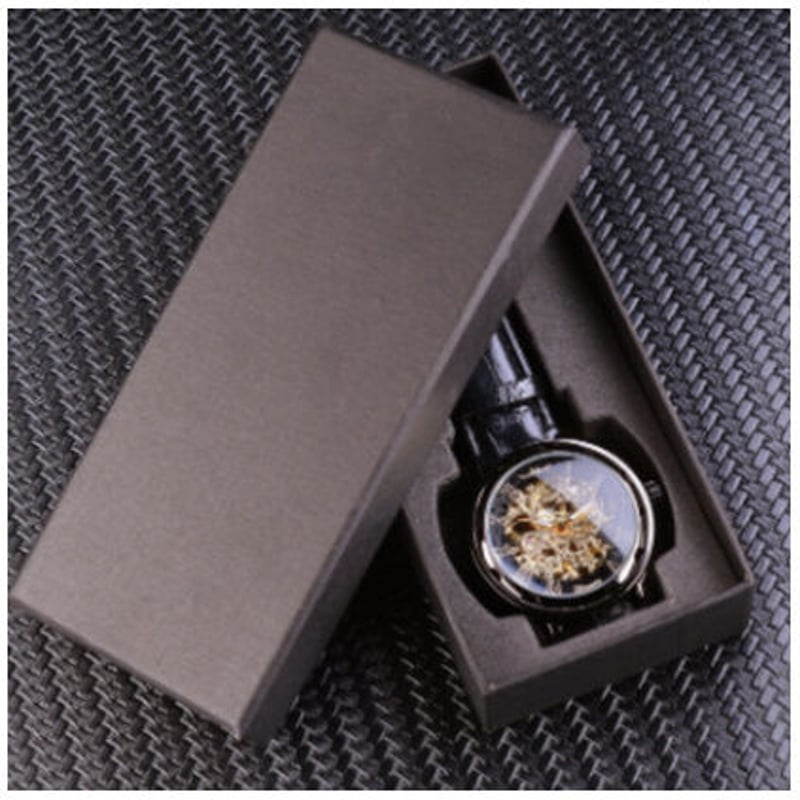 T-WINNER】 メンズ腕時計 スケルトン 機械式 手巻き ローマ数字