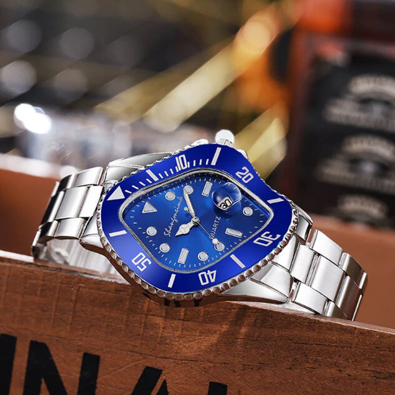 4色展開】歪んだ腕時計 おしゃれ ユニークデザイン カジュアル 目立つ