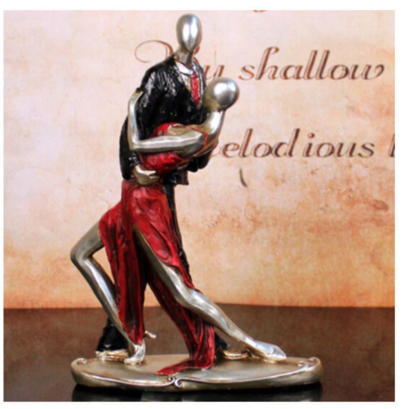 オブジェ】 置物 北欧インテリア ダンス ペア 社交 ソシアルダンス