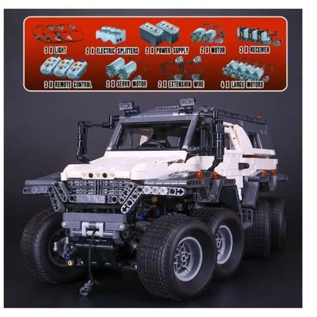 レゴ互換 テクニックAvtoros Shaman 8x8風 オフロード車 リモートコントロール LEGO互換 ホビー コレクション