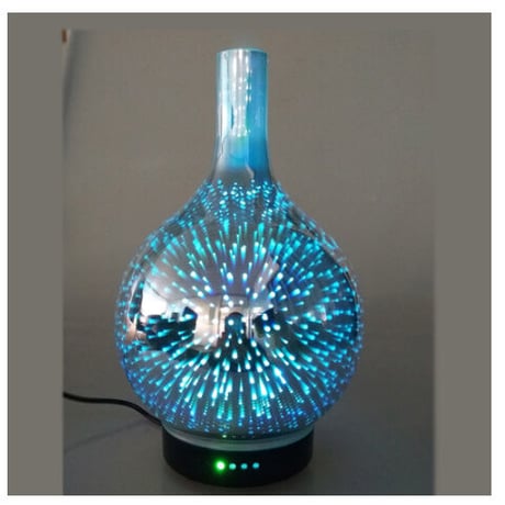 加湿器 超音波式 アロマ ディフューザー 100ml 壺型 LED 寝室 美容 美肌 コンパクト 綺麗 おしゃれ インテリア