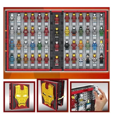 レゴ互換 アベンジャーズ アイアンマン大集合ブック ライド付き IRON MAN LEGO互換品 ブロック おもちゃ ホビー 誕生日 プレゼント