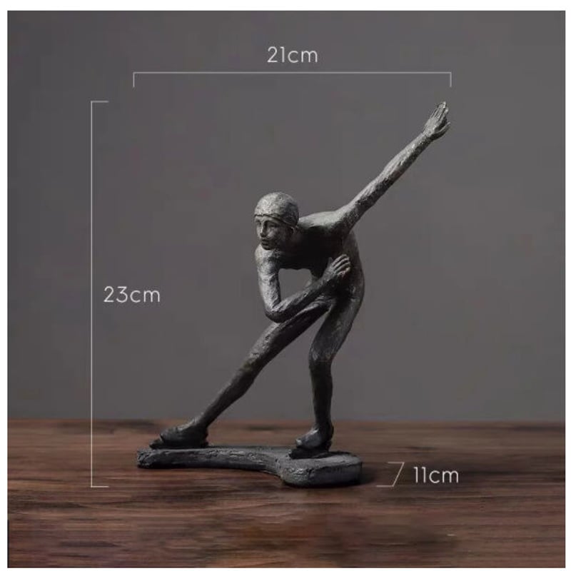 オブジェ】 置物 北欧インテリア 彫刻 スケート レトロ アート 樹脂