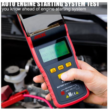 ANCEL BST500 12V 24V バッテリーテスター プリンター内蔵 車 診断ツール 自動車 car スキャンツール 英語 多言語対応