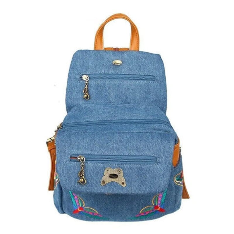 Luxy Moon エスニック刺繍 ゴージャス おしゃれ デニム地 バックパック