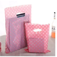 ギフトバッグ 手提げ袋 50枚セット 水玉 ドット 25×35cm バレンタイン お誕生日会 おしゃれ かわいい ラッピング プレゼント
