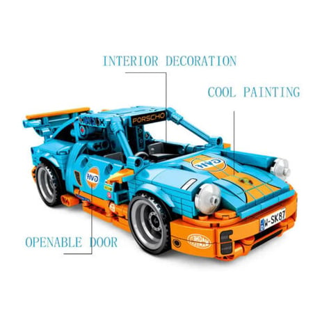 レゴ互換 プルバックカー ポルシェ 911 LEGO互換品 517ピース おもちゃ ホビー 誕生日プレゼント