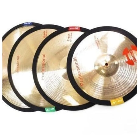 ドラム練習 騒音防止ドラムパッド 10、12、13、14、16インチ シンバル バス ミュートセット 楽器練習