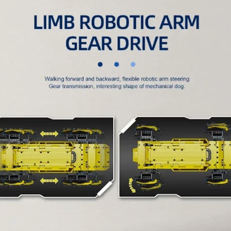 【3色展開】 犬型 電動 ロボット ブロック リモコン 動く おもちゃ プレゼント ペット デジタルペット