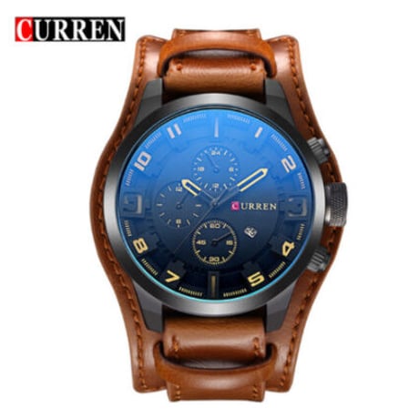 CURREN カレン 腕時計 メンズ 防水 レザーベルト ビジネス 日本製クォーツ 海外高級ブランド 5色展開