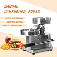 ハンバーガープレス 業務用 バーガー成形機 ラウンド パティ 肉 整形 アルミマシン