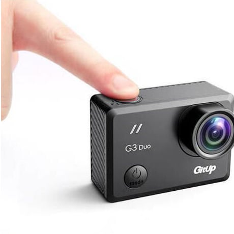 スポーツアクションカメラ【GITUP G3 DUO PRO PACKING】 2160p 128GB 2インチのタッチスクリーン 1200mAh 170°広角レンズ バッテリー容量