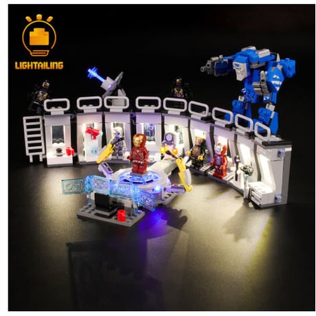 レゴ スーパー・ヒーローズ アイアンマンのホール・オブ・アーマー 76125 互換 LEDライトキット バッテリーボックス ライトアップ セット
