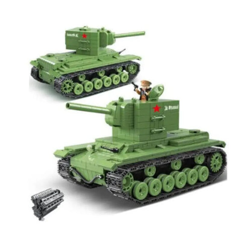 レゴ互換 ソビエト軍 818ピース 戦車 兵士 ミニフィグ パンツァー 軍事