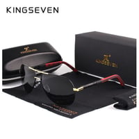 【K725】 KINGSEVEN サングラス UV400 メンズ パイロット ヴィンテージ デザイン 偏光レンズ ポラロイド 高級 高品質アルミニウム 海外トップブランド 【選べる3色】