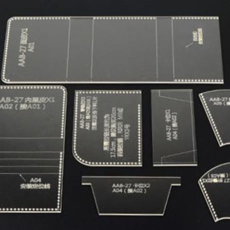 レザークラフト 財布 テンプレート