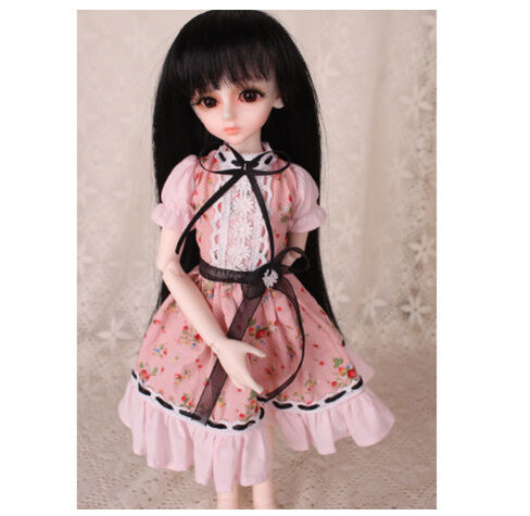 球体関節人形　カスタムドール　花柄ドレスの人形 fit=scale-down,w=1200