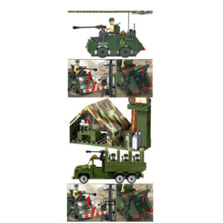 レゴ互換 軍隊 基地 ヘリコプター 飛行機 武器 戦車 兵士ミニフィグ27体 ミリタリー 1281ピース LEGO互換品 おもちゃ ホビー