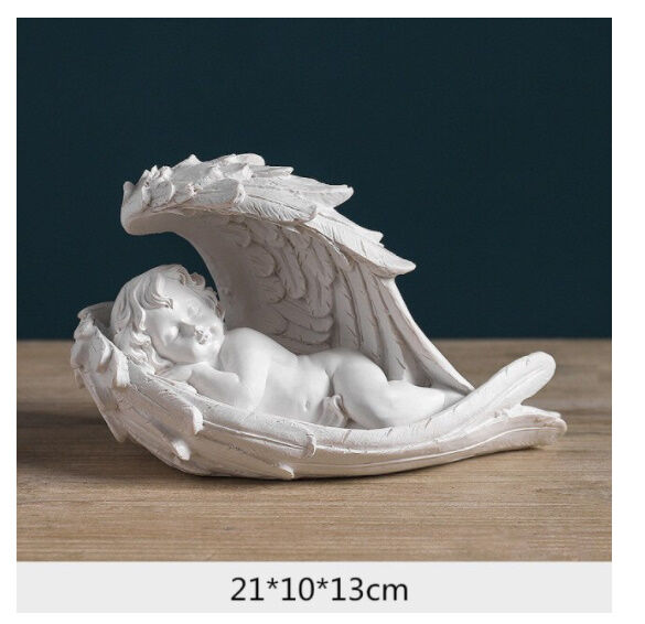 【美品】天使　エンジェル　北欧　ガラス　置物　インテリア　工芸品　美術品 オブジェ】 置物 北欧インテリア 天使 エンジェル 雑貨 アンティーク