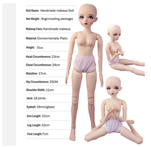 bjdドール球体関節人形新品 AX9 BJD 1/4 ドール本体 Faina 球体関節人形 ハンドメイド