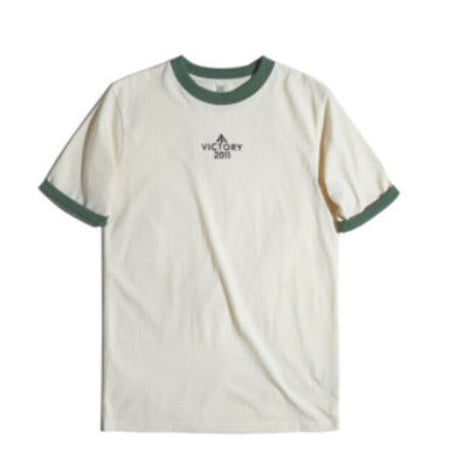 メンズ コントラスト カラー カレッジ スタイル Tシャツ【3色展開】