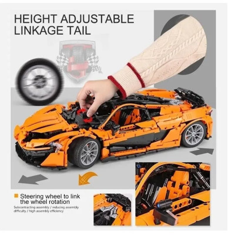 LEGO互換 マクラーレン P1風 3725ピース LEGO風 ホビー コレクション 