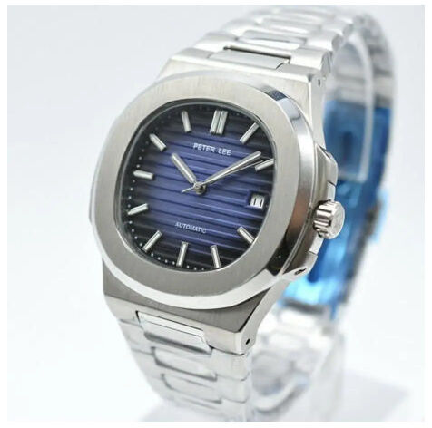 PETER LEE 自動巻き腕時計 Peter lee 自動巻 機械式腕時計 Mens 40mm ステンレス ブラック 2122
