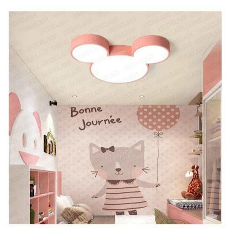 ミッキー デザイン LED シーリングライト 4色 調光可能 子供部屋 天井