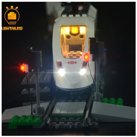 レゴ シティ 60051 ハイスピードパッセンジャートレイン 互換 LEDライトキット バッテリーボックス ライトアップセット
