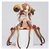 球体関節人形 本体+眼球+メイクアップ済 BJD カスタムドール 異形 8足 ドール