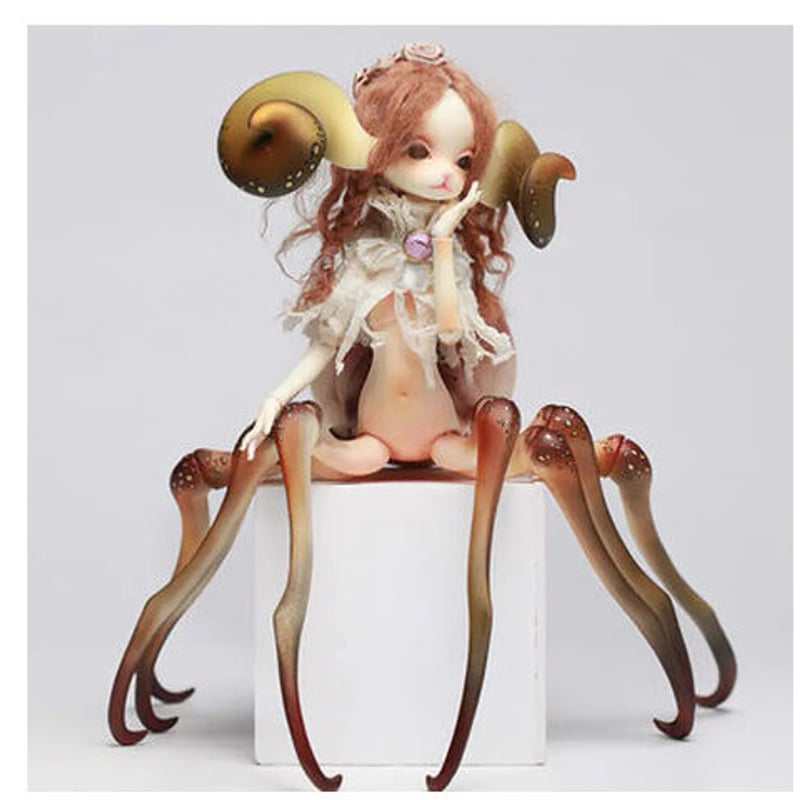 球体関節人形 本体+眼球+メイクアップ済 BJD カスタムドール 球体関節人形 本体+眼球+メイクアップ済 BJD カスタムドール