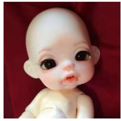 球体関節人形 赤ちゃん 1/8 本体＋眼球＋メイクアップ済み BJD カスタムドール Baby ベイビー かわいい 子供 眠たそうな表情が魅力的 癒し 選べる3色
