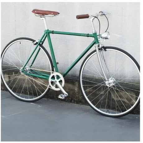 レトロスチール ピストバイク セット クルーザースタイル 西海岸風 48cm 52cmトラックバイク700C