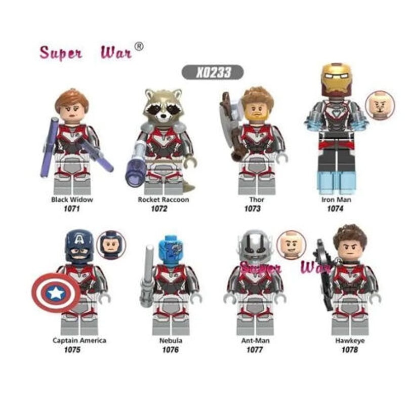 LEGO風 レゴ互換 アベンジャーズ 8体セット 9パターンから選択