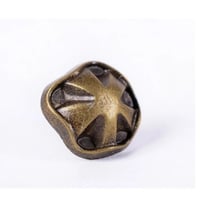 レザークラフト  11mm 50個セット ブロンズ トーン 花 メタル リベット スタッズ コンチョ