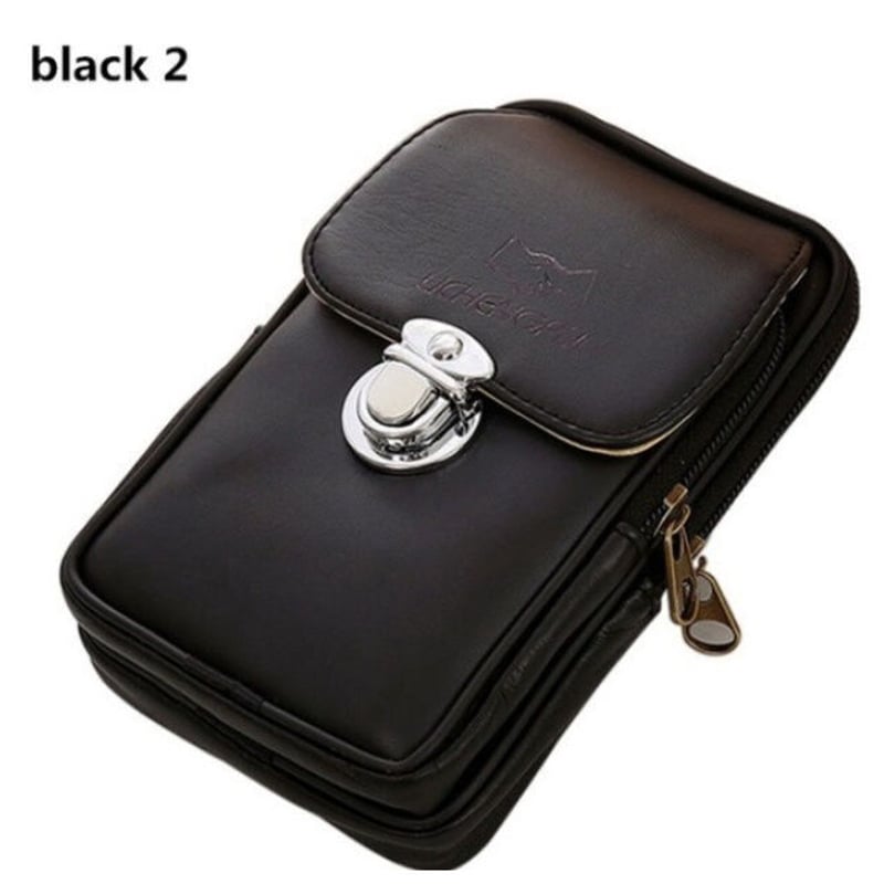 メンズ レザー ファニー パック スマホ ベルト ポーチ | World Planet