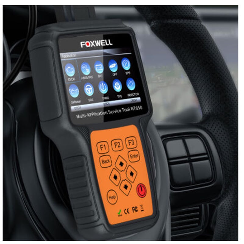 FOXWELL NT650 故障診断機 日本語対応 車 OBD2 スキャンツール 自動車
