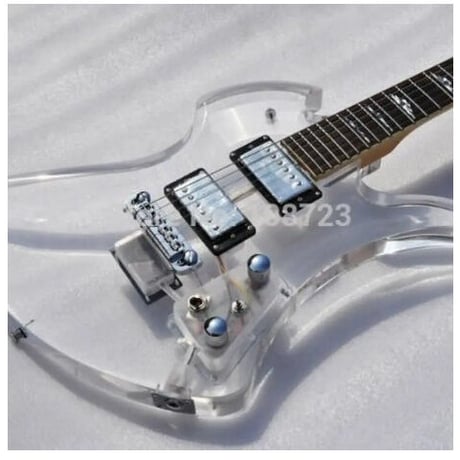 カスタム エレキギターアクリルギター LEDライト guitars ローズウッド fingerbaord メイプルネック 楽器